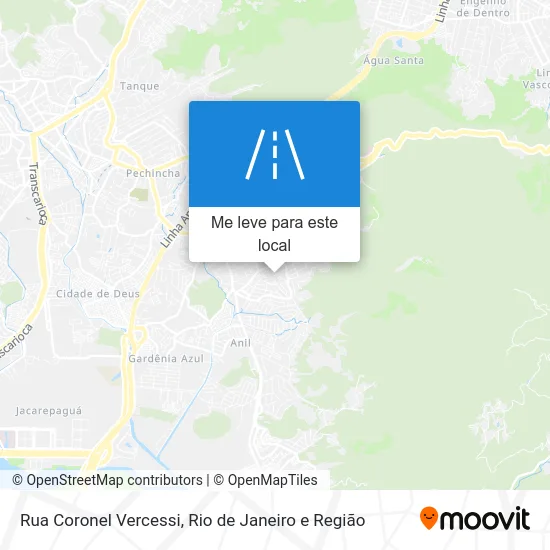 Rua Coronel Vercessi mapa