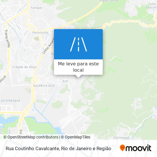 Rua Coutinho Cavalcante mapa