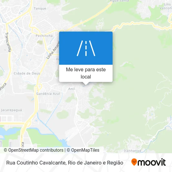 Rua Coutinho Cavalcante mapa