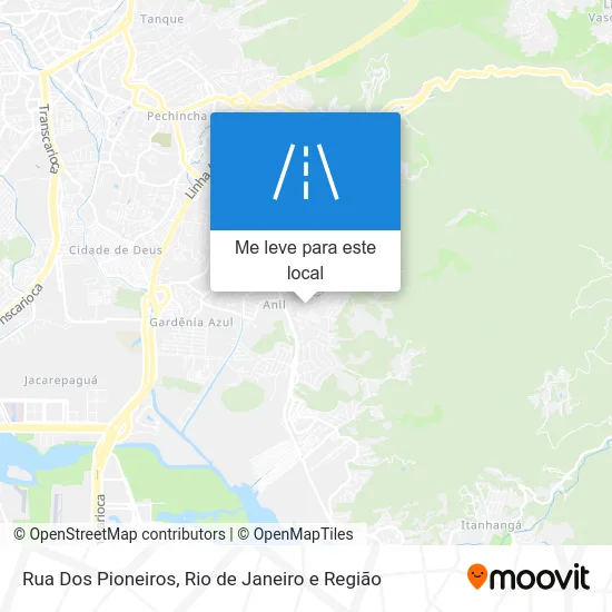Rua Dos Pioneiros mapa