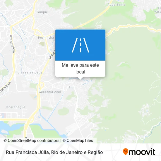 Rua Francisca Júlia mapa