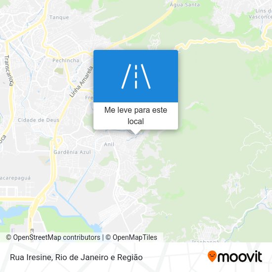 Rua Iresine mapa