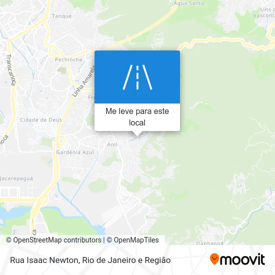 Rua Isaac Newton mapa