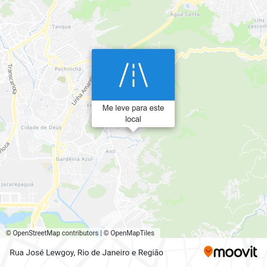 Rua José Lewgoy mapa