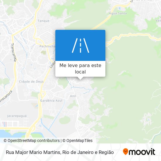 Rua Major Mario Martins mapa