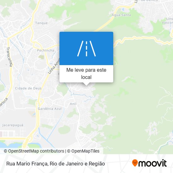 Rua Mario França mapa