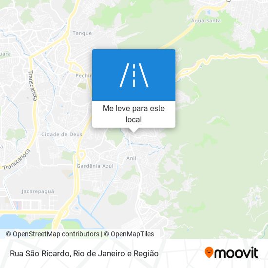 Rua São Ricardo mapa