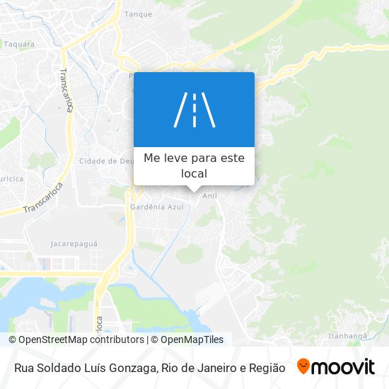 Rua Soldado Luís Gonzaga mapa