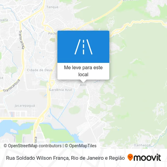 Rua Soldado Wilson França mapa