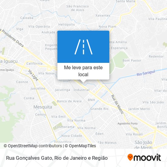 Rua Gonçalves Gato mapa
