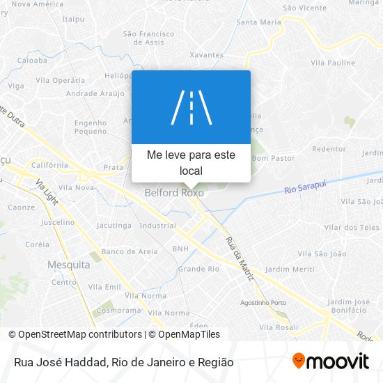 Rua José Haddad mapa