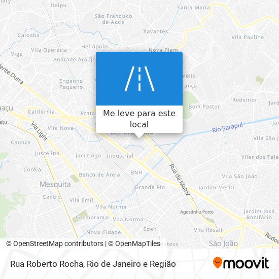 Rua Roberto Rocha mapa