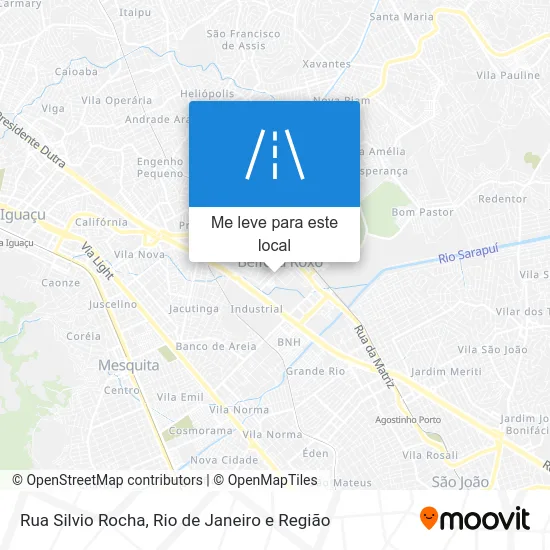 Rua Silvio Rocha mapa