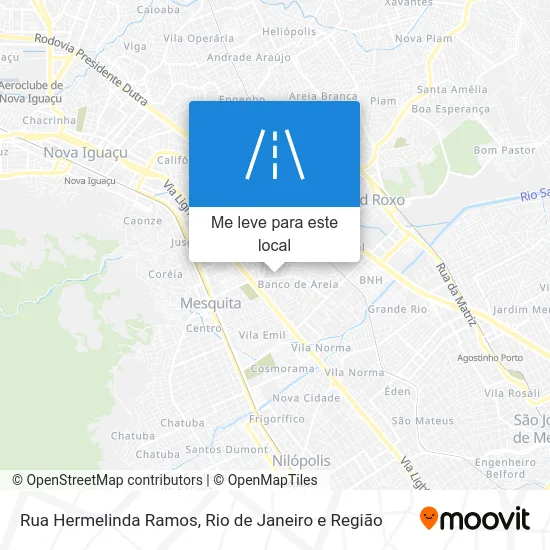 Rua Hermelinda Ramos mapa