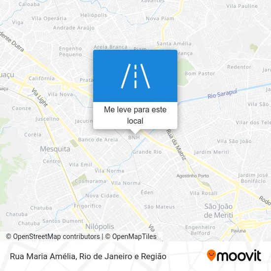 Rua Maria Amélia mapa