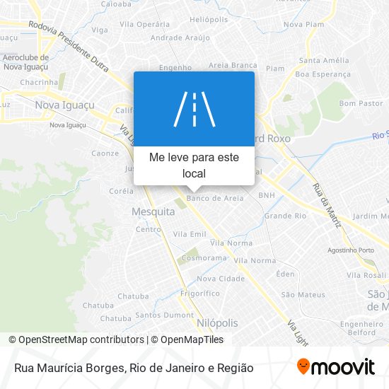 Rua Maurícia Borges mapa