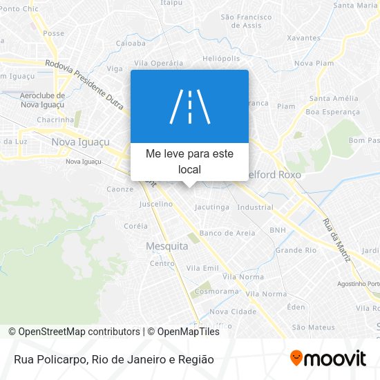 Rua Policarpo mapa