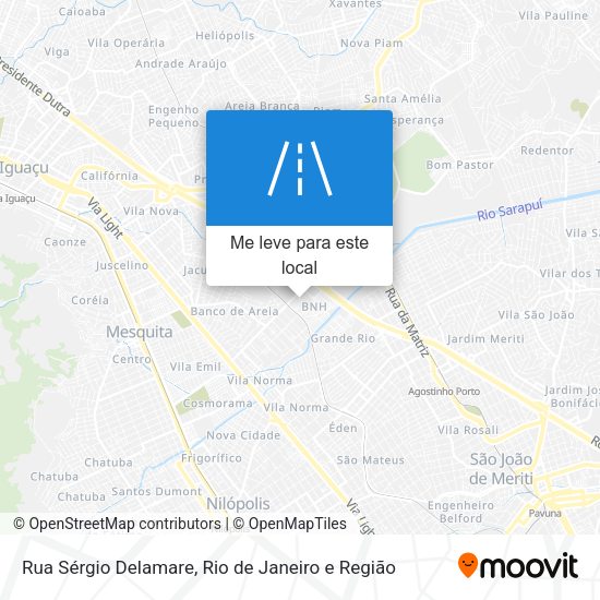 Rua Sérgio Delamare mapa