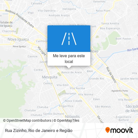 Rua Zizinho mapa