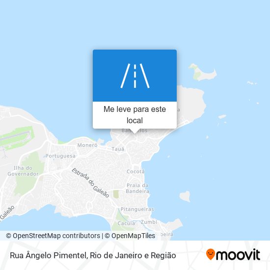 Rua Ângelo Pimentel mapa