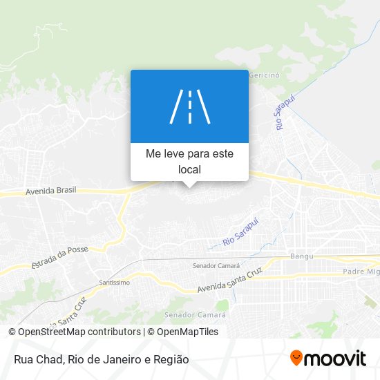 Rua Chad mapa