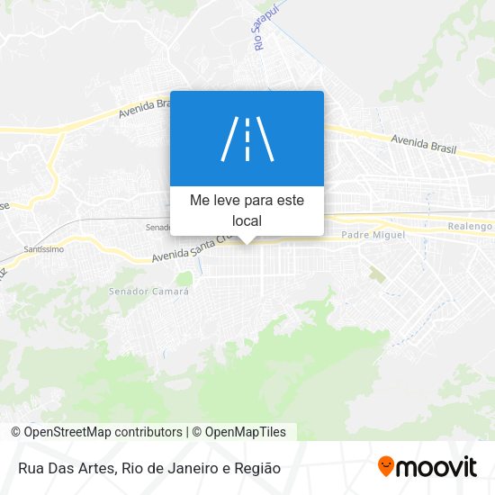 Rua Das Artes mapa