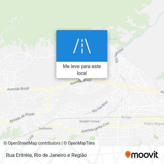 Rua Eritréia mapa