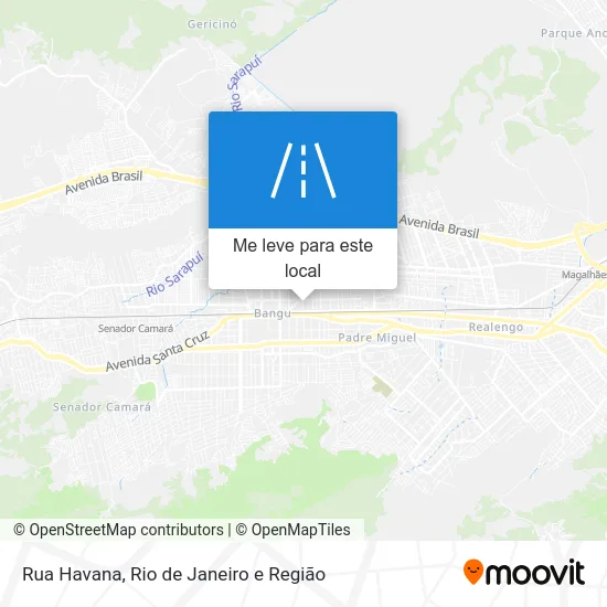 Rua Havana mapa