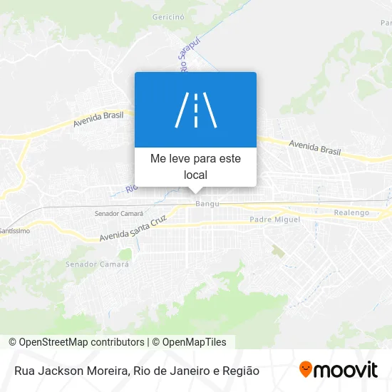 Rua Jackson Moreira mapa