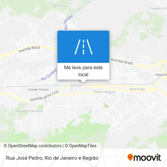 Rua José Pedro mapa