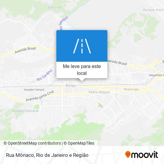 Rua Mônaco mapa