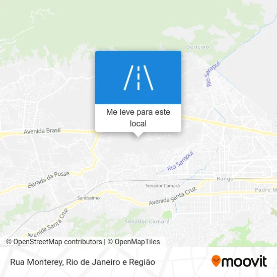 Rua Monterey mapa