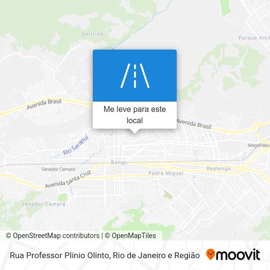 Rua Professor Plínio Olinto mapa