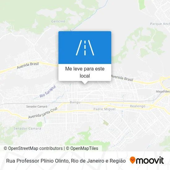 Rua Professor Plínio Olinto mapa