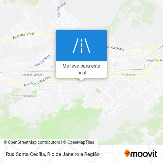 Rua Santa Cecília mapa