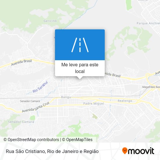 Rua São Cristiano mapa