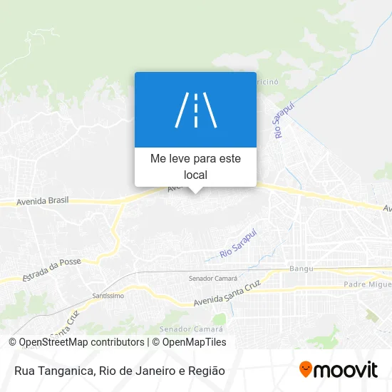 Rua Tanganica mapa