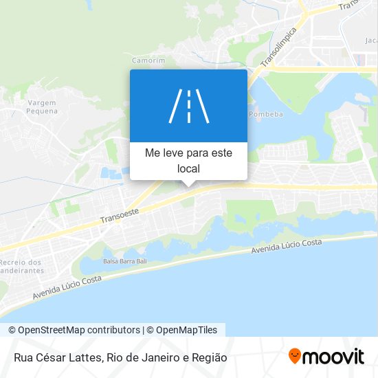 Rua César Lattes mapa