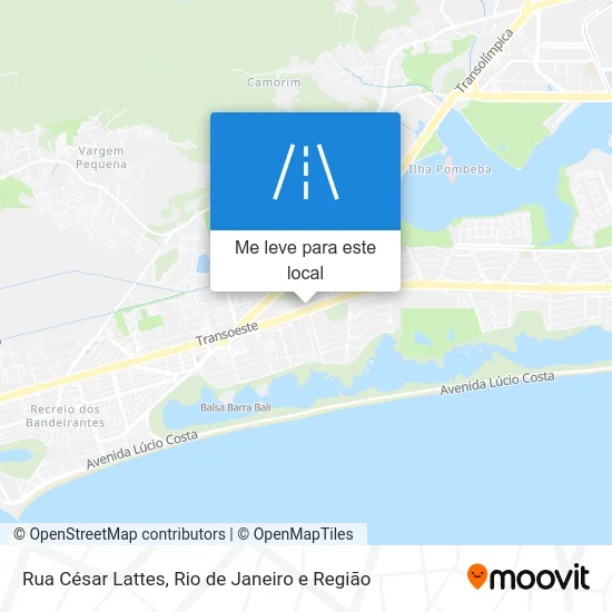 Rua César Lattes mapa
