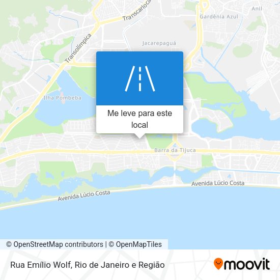 Rua Emílio Wolf mapa