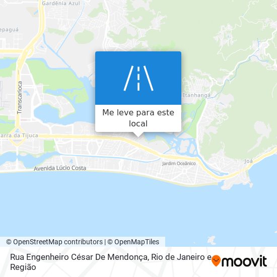 Rua Engenheiro César De Mendonça mapa