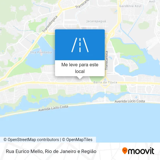 Rua Eurico Mello mapa