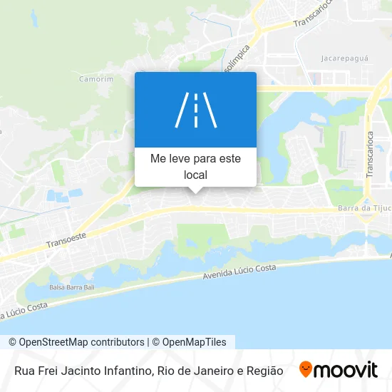 Rua Frei Jacinto Infantino mapa