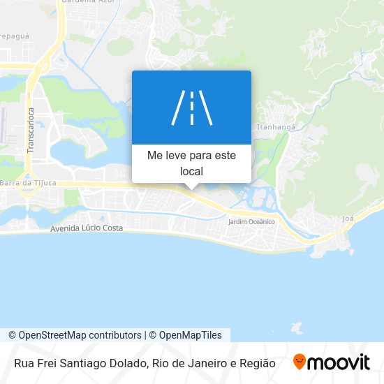 Rua Frei Santiago Dolado mapa