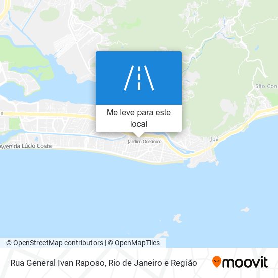 Rua General Ivan Raposo mapa
