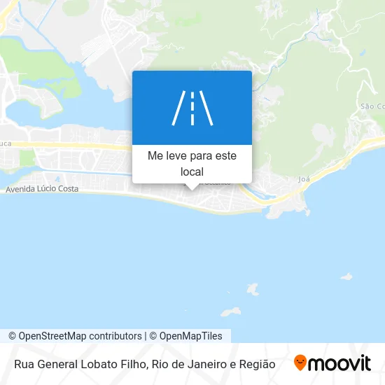 Rua General Lobato Filho mapa