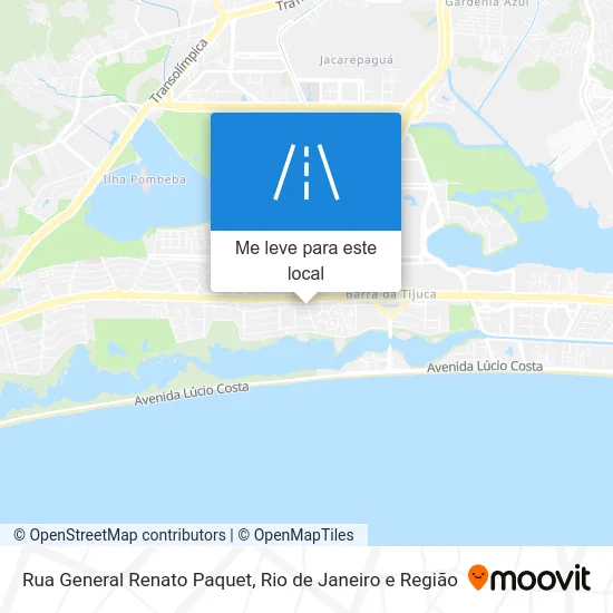 Rua General Renato Paquet mapa