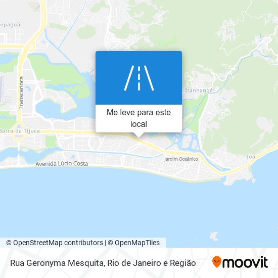 Rua Geronyma Mesquita mapa