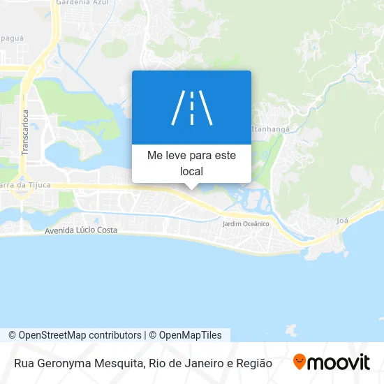 Rua Geronyma Mesquita mapa