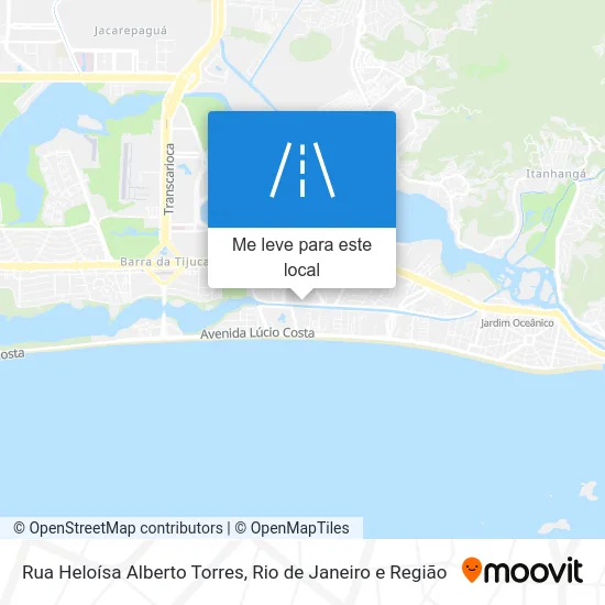 Rua Heloísa Alberto Torres mapa